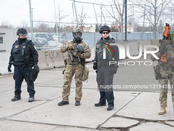 Protesters Gather In Front Of The Whipple Federal Building In Minneapolis