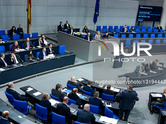 Question Time in Bundestag In Berlin, Germany