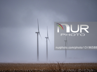 Meadow Lake Wind Farm In Indiana