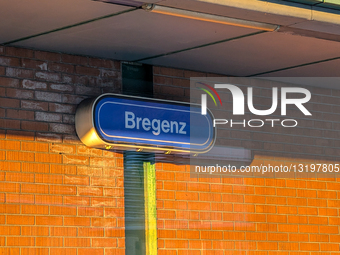 Bregenz Railway Station Sign