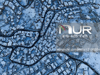 Heavy Snowfall Closes Roads In The Mountainous Areas Of Rural Damascus