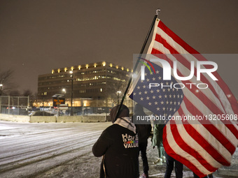 Demonstrators Outside Whipple Federal Building