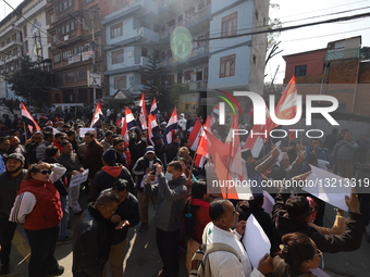 Nepali Congress’s Deuba Faction Continues Protest On Road As Well As Court Claiming Party Legitimacy