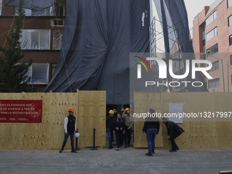 Clara Brugada Visits Explosion Site In Paseos de Taxqueña
