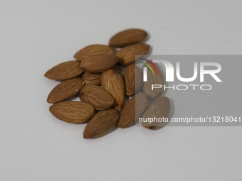 Almonds And Healthy Eating Lifestyle Concept