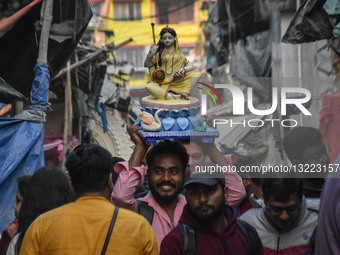Saraswati Puja Festival In Kolkata.