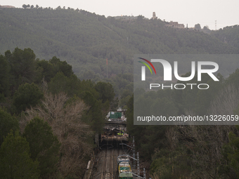  The Day After The Train Derailment In Gelida, Catalonia