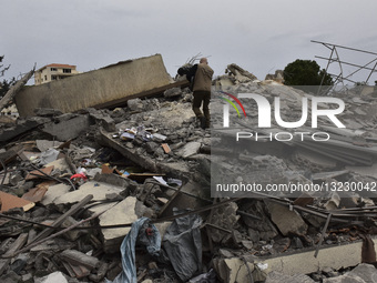 Aftermath Of The Israel's Airstrikes Towards Southern Lebanon
