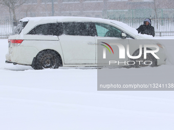 Winter Snowstorm Hits Greater Toronto