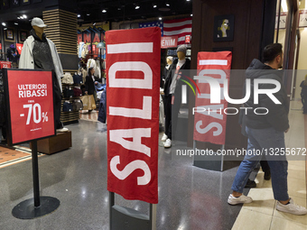 Shopping Inside A Hypermarket In Bari