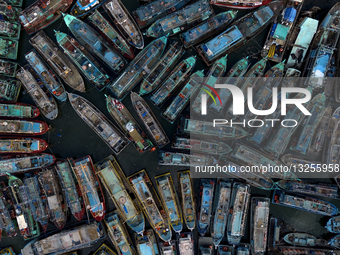 Pier Overloaded After Extreme Weather In Indonesia