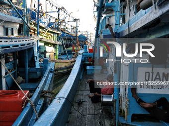 Pier Overloaded After Extreme Weather In Indonesia
