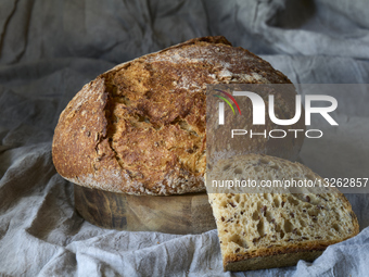 Homemade Rustic Bread Loaf