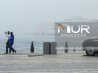 Foggy Day In Doha, Qatar