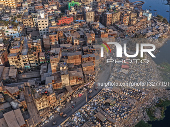 Plastic Tide Along Buriganga River