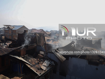 Several Residential Houses Were Gutted In A Fire Incident In Srinagar