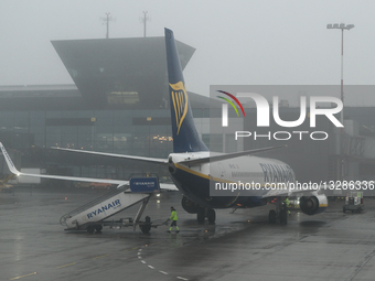 Dense Fog Covers Krakow Airport