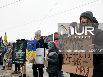 Weekly rally in support of POWs held in Kharkiv.
