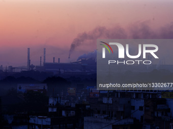 India Steel Plant Pollution