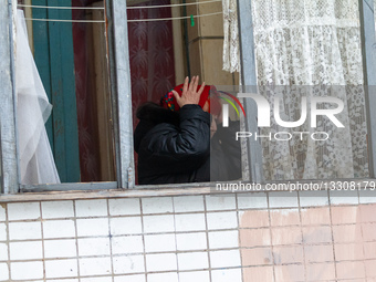 Combined missile and drone attack targets Darnytskyi district of Kyiv.