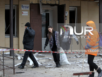 Dnipro after Russian drone attack.