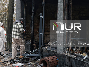 Aftermath of overnight Russian drone attack in Odesa.