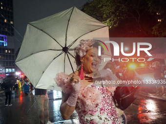 Revelers Have Fun At The Carnival Street Party In Sao Paulo