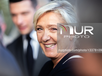 Marine Le Pen And Jordan Bardella Visits The International Agricultural Show In Paris