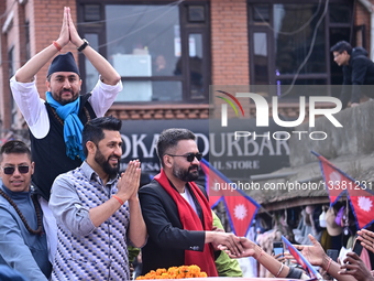 Balendra Shah Campaigns Across Kathmandu Valley Ahead Of Nepal General Elections