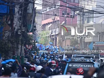 Balendra Shah Campaigns Across Kathmandu Valley Ahead Of Nepal General Elections