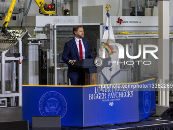Vice President Vance Visits Wisconsin Machine Facility