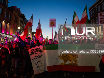 Pro-democracy and anti-Trump demonstration in Washington, DC