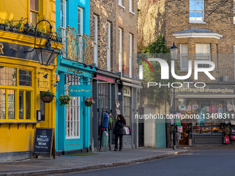 Daily Life Near Portobello Road In London Notting Hill