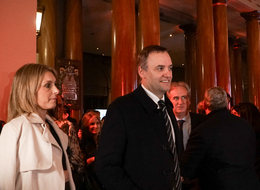 Manuel Adorni And His Wife Bettina Angeletti At The Fundación Conciencia Gala 