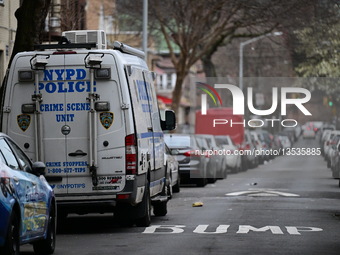 NYPD Works The Scene After A 16-Year-Old Girl Was Sexually Assaulted In Vicinity Of Davidson Avenue And West 190 Street In New York City