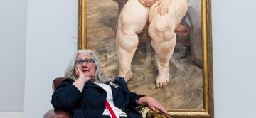 Gallery cover photo: Sotheby's Presents Lucian Freud’s Ultimate Masterpiece - 'Sleeping By The Lion Carpet' In London
