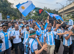 Argentina Football Fans Hold Rally Ahead Of FIFA World Cup 2026 In Dhaka