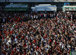Portuguese Fans Watch Portugal's First Match