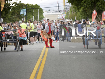 Cloverdale Bed Race In Surrey, Canada