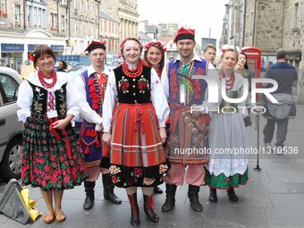 Celebration Parade Of The Opening Ceremony Of The Scottish Parliament In Edinburgh