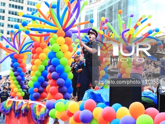 People Take Part In The 2016 Toronto Pride Parade