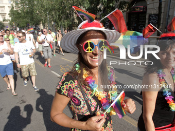 Gay Pride Parade In Budapest, Hungary