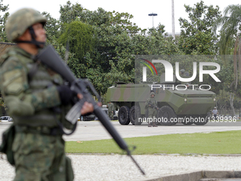 Brazil's Army Take Part In A Drill In Rio De Janeiro
