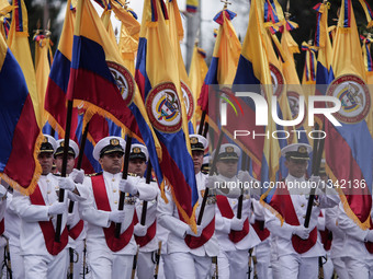 Commemoration Of The 206th Anniversary Of Indipendence In Bogota, Colombia