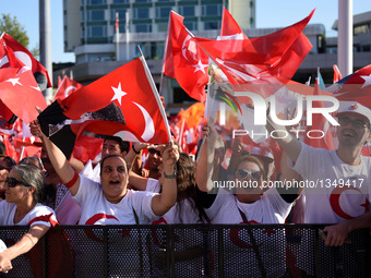 People Attend A Rally At Istanbul's Taksim Square