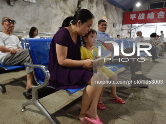 People In A Bomb Shelter In China
