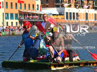 International Bathtub Regatta In Dinant, Belgium