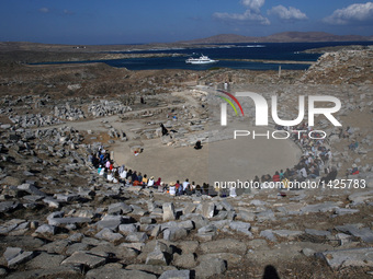 Theater Performance On The Greek Island Of Delos
