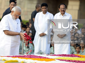 Remembrance Ceremony For The 147th Birth Anniversary Of Mahatma Gandhi In New Delhi