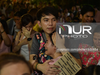People Mourn For The Death Of Thai King Bhumibol Adulyadej In Bangkok
